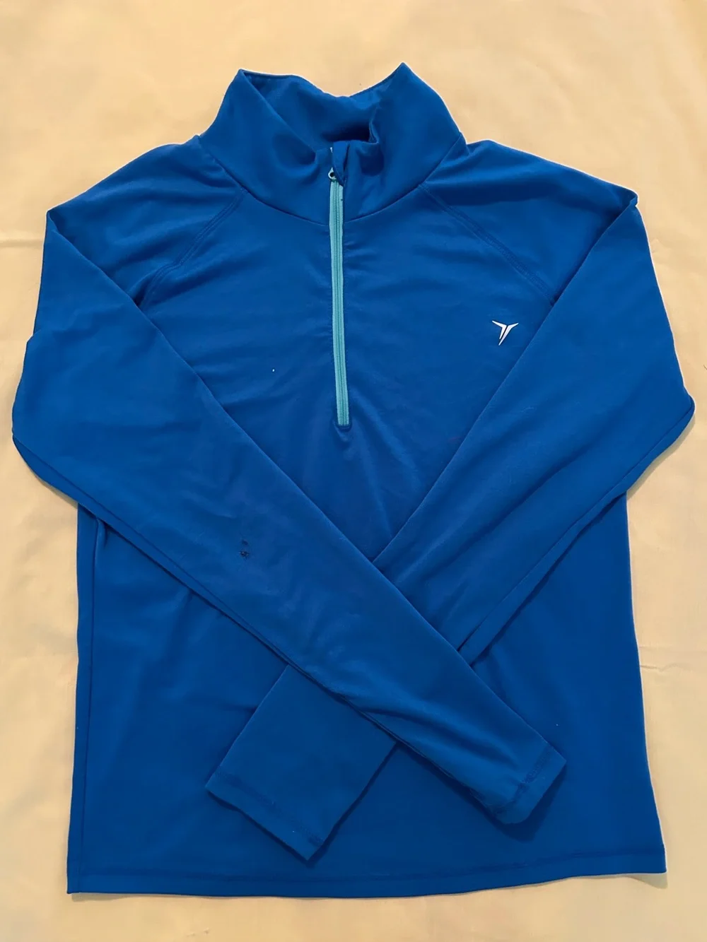 Old Navy Active Teal and Aqua Quarter-Zip Pullover
